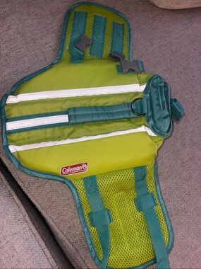 Coleman Green dog reflective life vest